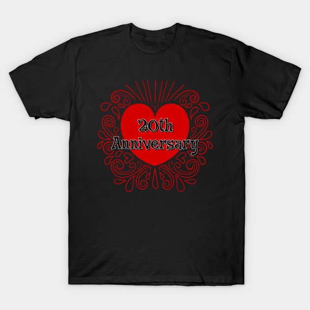 20th Anniversary T-Shirt by AlondraHanley